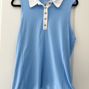 Women's Blue Never Worn Sleeveless Lilly Pulitzer Golf Top